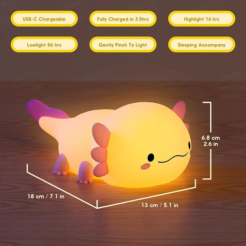 Squishy Axolotl Night-Light